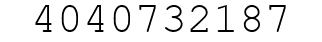 Number 4040732187.