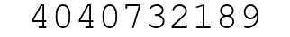 Number 4040732189.
