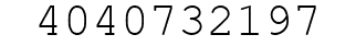 Number 4040732197.