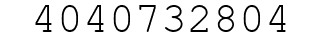 Number 4040732804.
