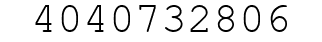Number 4040732806.