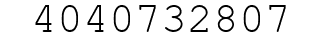 Number 4040732807.