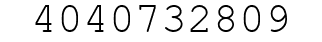 Number 4040732809.