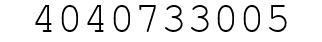 Number 4040733005.