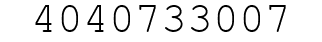 Number 4040733007.