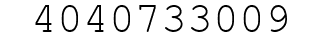 Number 4040733009.
