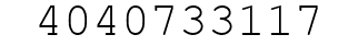 Number 4040733117.