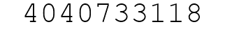 Number 4040733118.