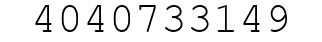 Number 4040733149.