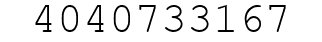 Number 4040733167.