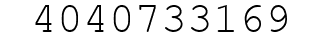 Number 4040733169.