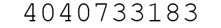 Number 4040733183.