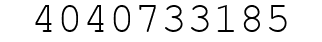 Number 4040733185.