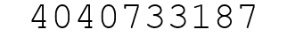 Number 4040733187.