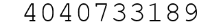 Number 4040733189.