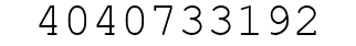Number 4040733192.