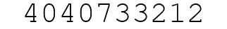 Number 4040733212.