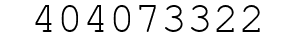 Number 404073322.