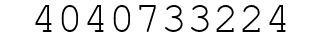 Number 4040733224.