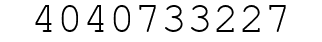 Number 4040733227.