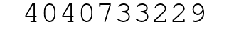 Number 4040733229.