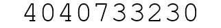 Number 4040733230.