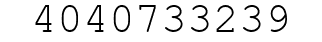 Number 4040733239.