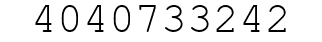 Number 4040733242.