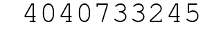 Number 4040733245.