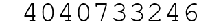 Number 4040733246.