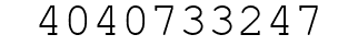 Number 4040733247.