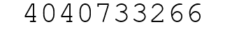 Number 4040733266.