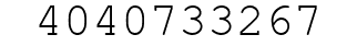 Number 4040733267.