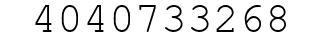 Number 4040733268.