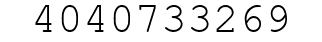 Number 4040733269.
