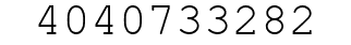 Number 4040733282.