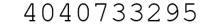 Number 4040733295.