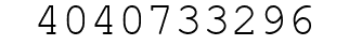 Number 4040733296.