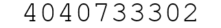 Number 4040733302.