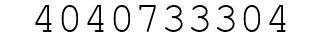 Number 4040733304.