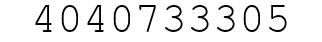 Number 4040733305.