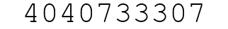 Number 4040733307.