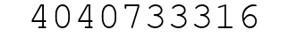 Number 4040733316.