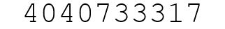 Number 4040733317.