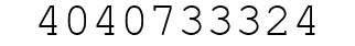 Number 4040733324.