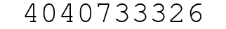 Number 4040733326.