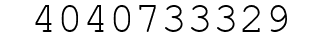 Number 4040733329.