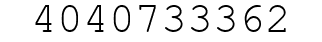 Number 4040733362.