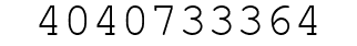 Number 4040733364.