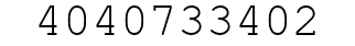 Number 4040733402.